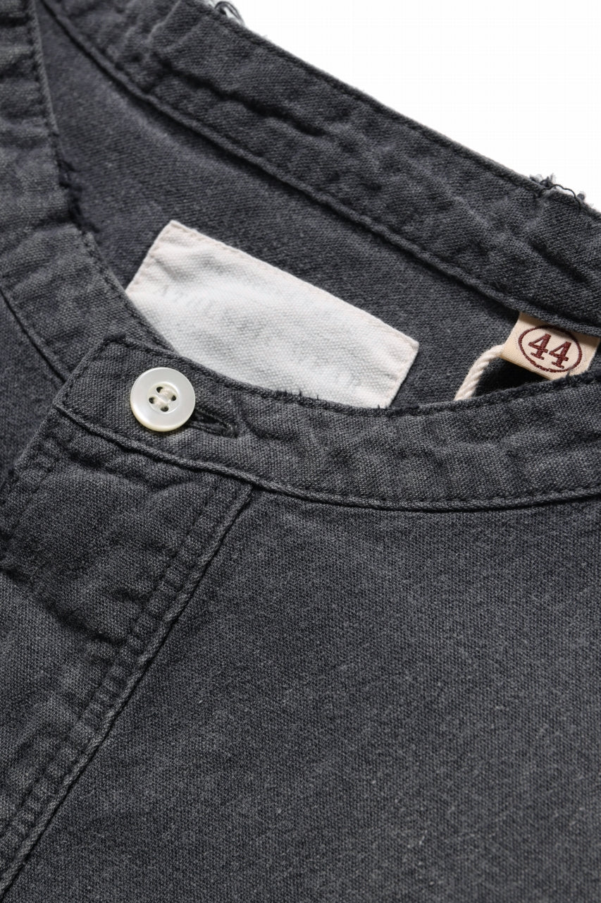 Load image into Gallery viewer, FULLCOUNT SELVEDGE CHAMBRAY PULLOVER SHIRT - AGING (BLACK)