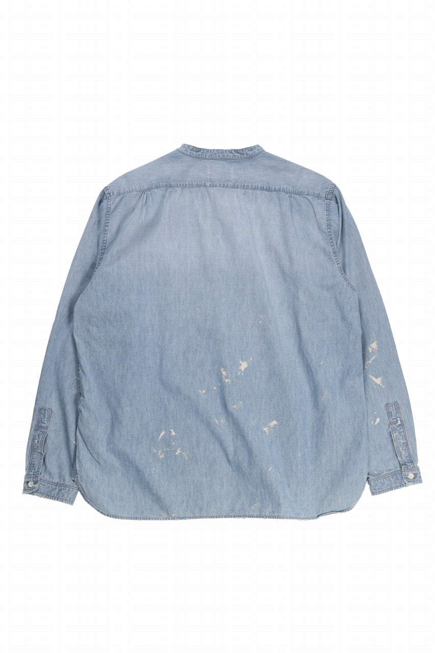 Load image into Gallery viewer, FULLCOUNT SELVEDGE CHAMBRAY PULLOVER SHIRT - AGING (INDIGO)
