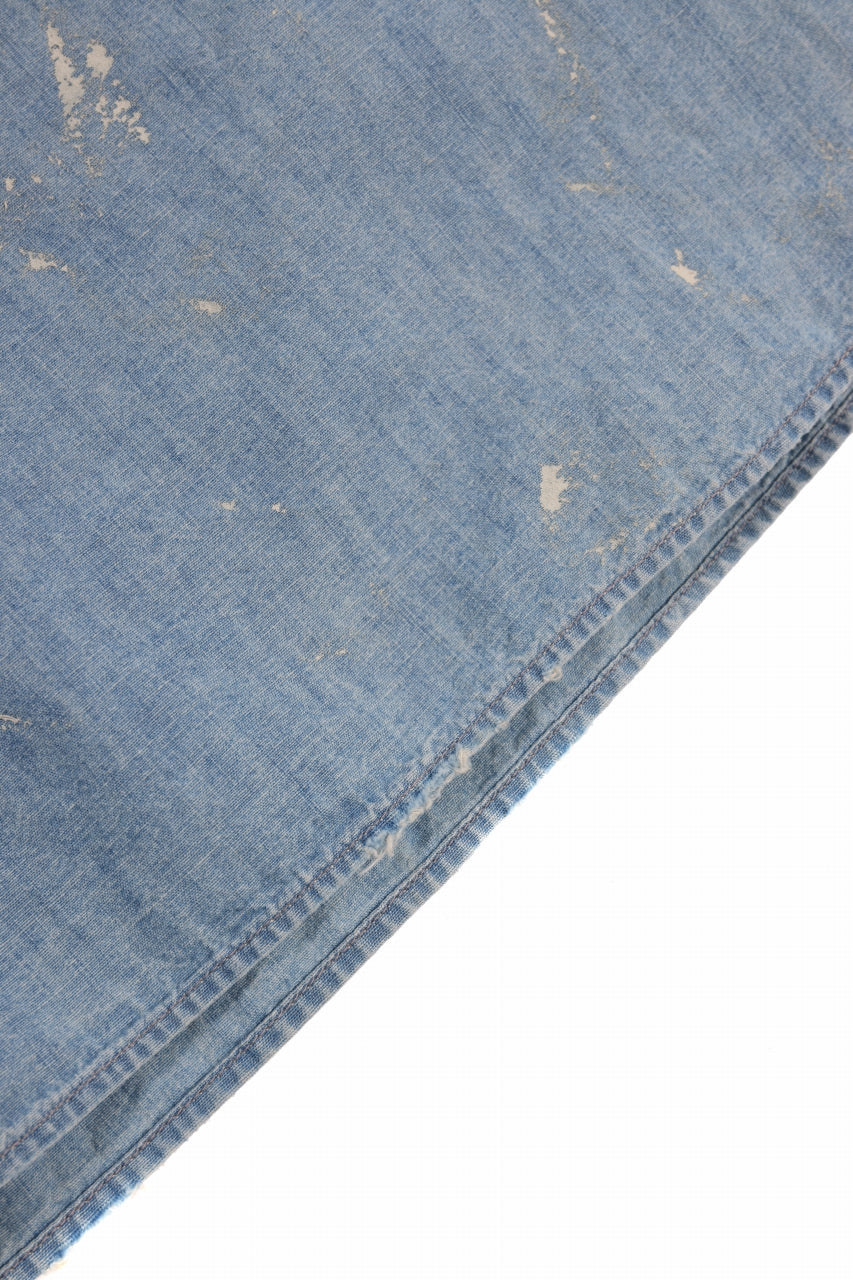 Load image into Gallery viewer, FULLCOUNT SELVEDGE CHAMBRAY PULLOVER SHIRT - AGING (INDIGO)