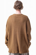 画像をギャラリービューアに読み込む, A.F ARTEFACT OVER SIZE TOP / HEAVY WAFFLE JERSEY (CAMEL)