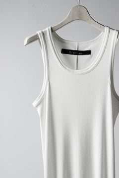 Load image into Gallery viewer, A.F ARTEFACT LONG TANK TOP / RIB COTTON  (WHITE)