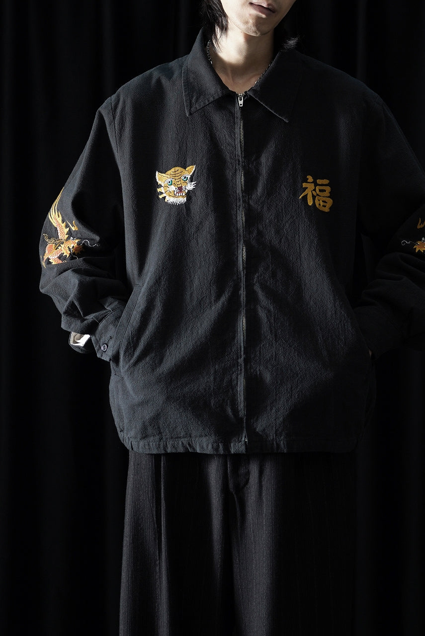 画像をギャラリービューアに読み込む, Y's for men x MASSES SOUVENIR BLOUSON / SLUB COTTON (BLACK)