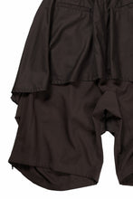 画像をギャラリービューアに読み込む, beauty : beast 8Q LAYERED SUPER WIDE SAROUEL PANTS (BROWN)