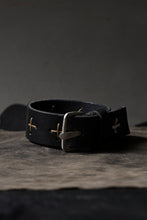 Load image into Gallery viewer, m.a+ cross stitched med wrist band / A-F8E1 GR 3,0 (BLACK)