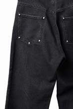 Load image into Gallery viewer, LITTLEBIG Flocked Denim Pants (BLACK)