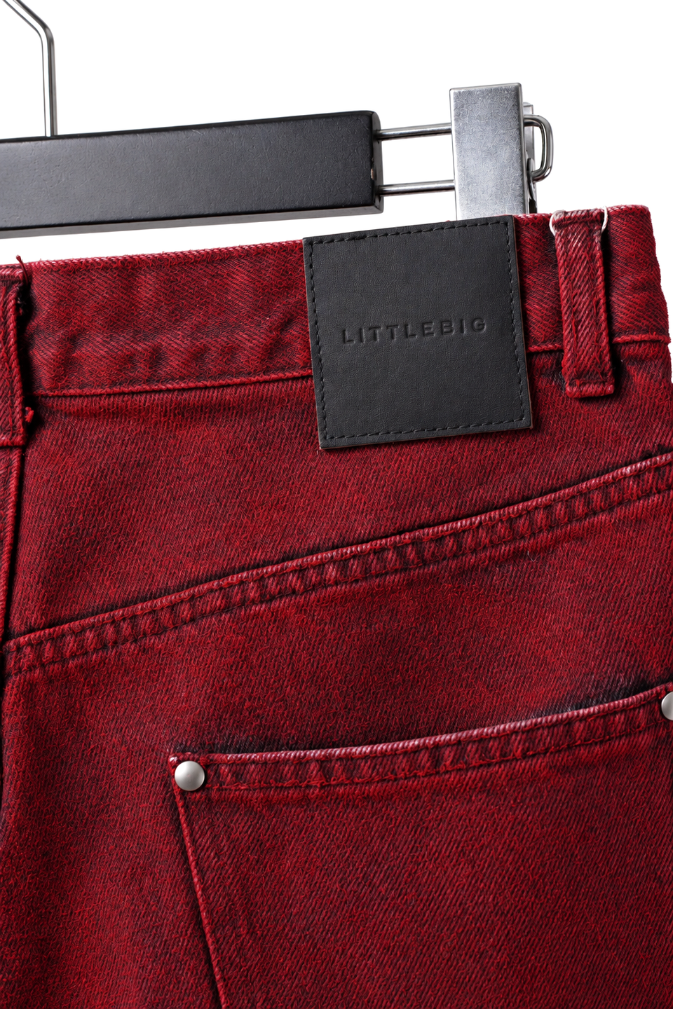 画像をギャラリービューアに読み込む, LITTLEBIG Flocked Denim Pants (RED)