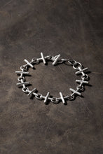 Load image into Gallery viewer, m.a+ cross multiple silver cross bracelet / AB+++ AG (SILVER)