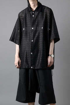 画像をギャラリービューアに読み込む, A.F ARTEFACT SNAPPED SQUEEZING SHIRT / SHADOW LACE (BLACK)