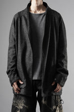 画像をギャラリービューアに読み込む, OPPOSE DUALITY CARDIGAN-JACKET / BISHU MIX WOOL (BLACK)