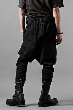 Load image into Gallery viewer, m.a+ 2 vertical pocket elastic waist sarrouel / PU521 CVPS (BLACK)