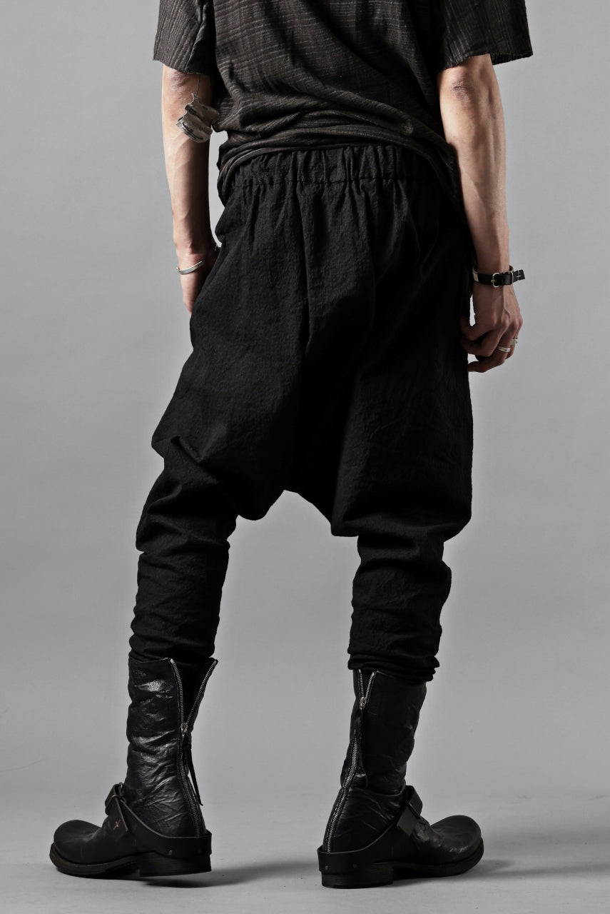 Load image into Gallery viewer, m.a+ 2 vertical pocket elastic waist sarrouel / PU521 CVPS (BLACK)
