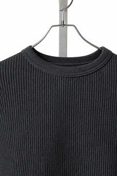 画像をギャラリービューアに読み込む, FULLCOUNT HEAVY WEIGHT WAFFLE LONG SLEEVE T SHIRT / ORIGINAL 20//- TIGHT TENSION COTTON (INK.BLACK)