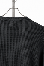 画像をギャラリービューアに読み込む, FULLCOUNT HEAVY WEIGHT WAFFLE LONG SLEEVE T SHIRT / ORIGINAL 20//- TIGHT TENSION COTTON (INK.BLACK)