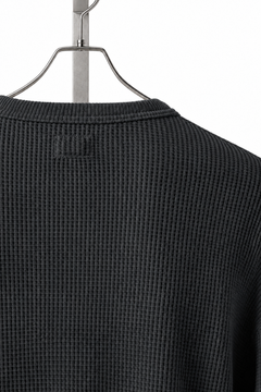 画像をギャラリービューアに読み込む, FULLCOUNT HEAVY WEIGHT WAFFLE LONG SLEEVE T SHIRT / ORIGINAL 20//- TIGHT TENSION COTTON (INK.BLACK)