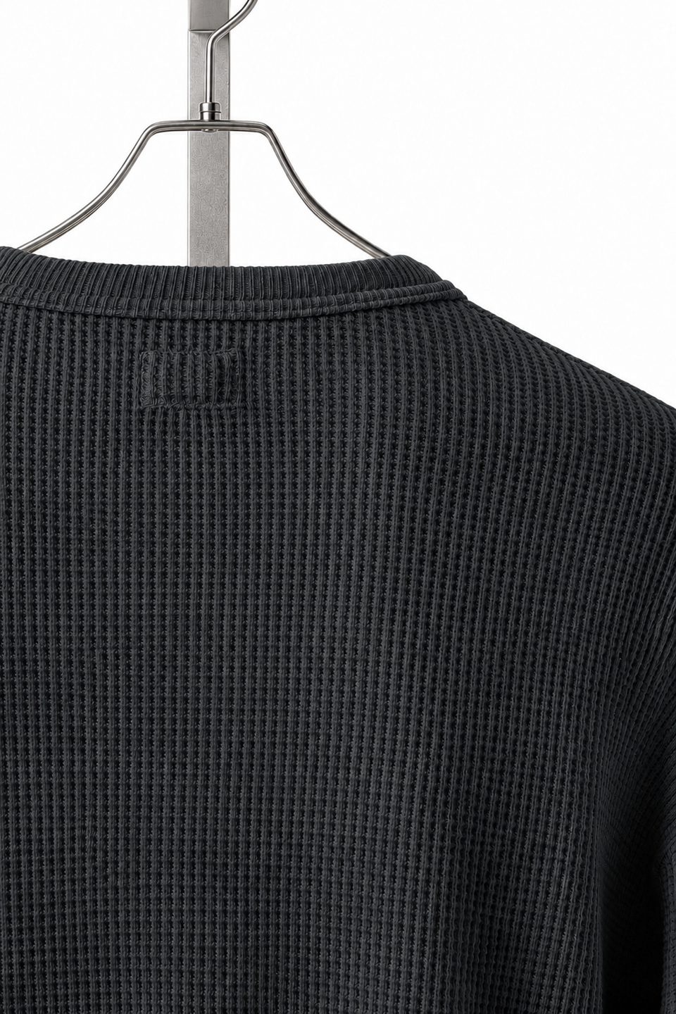 画像をギャラリービューアに読み込む, FULLCOUNT HEAVY WEIGHT WAFFLE LONG SLEEVE T SHIRT / ORIGINAL 20//- TIGHT TENSION COTTON (INK.BLACK)