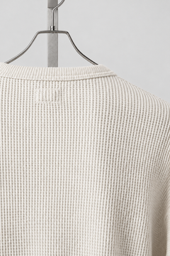 画像をギャラリービューアに読み込む, FULLCOUNT HEAVY WEIGHT WAFFLE LONG SLEEVE T SHIRT / ORIGINAL 20//- TIGHT TENSION COTTON (ECRU)
