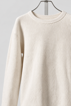 画像をギャラリービューアに読み込む, FULLCOUNT HEAVY WEIGHT WAFFLE LONG SLEEVE T SHIRT / ORIGINAL 20//- TIGHT TENSION COTTON (ECRU)