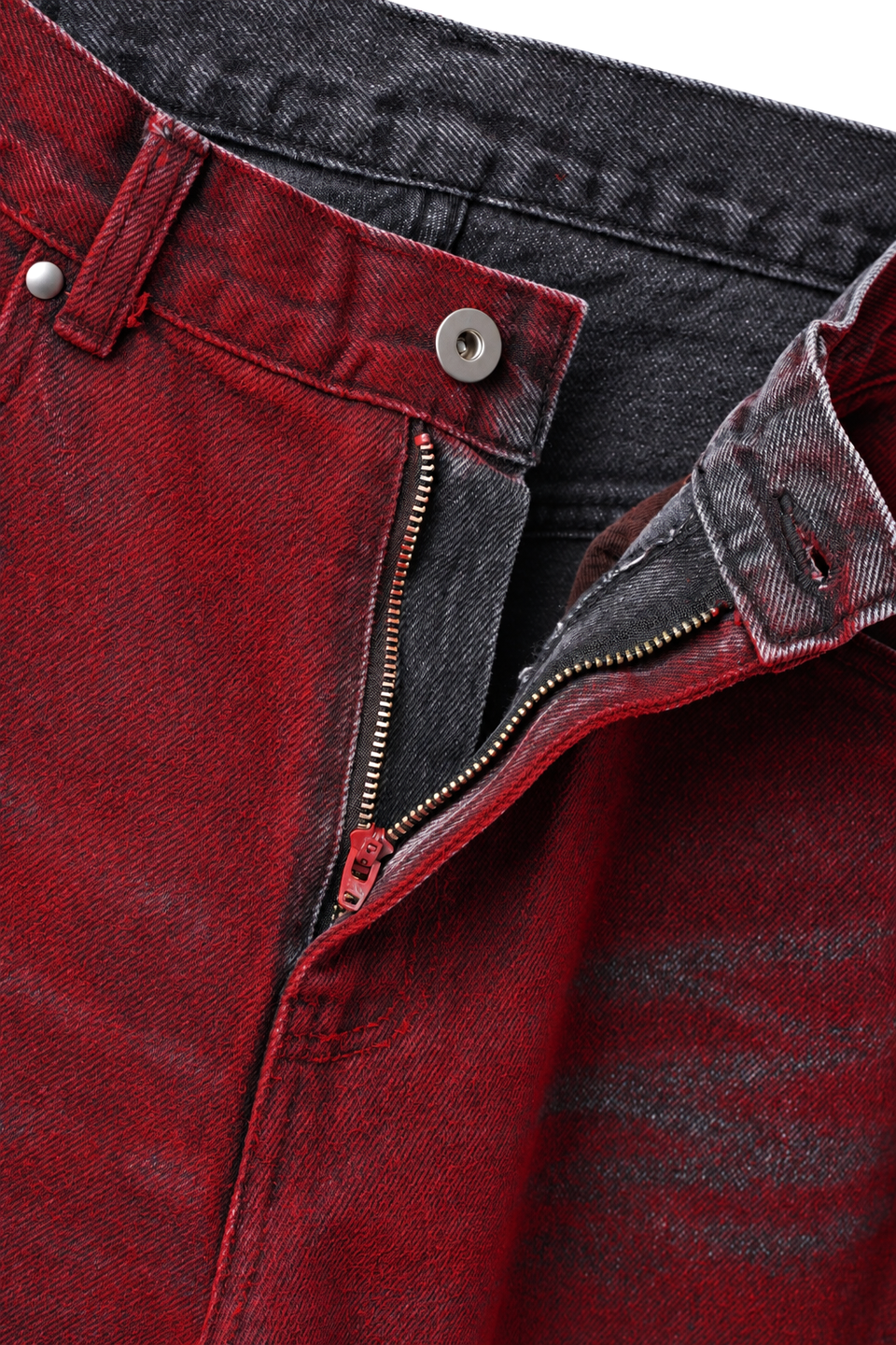 画像をギャラリービューアに読み込む, LITTLEBIG Flocked Denim Pants (RED)