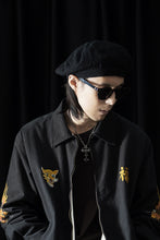 Load image into Gallery viewer, Y's for men x MASSES ADJUSTABLE BERET / SHRINK SERGE (BLACK)