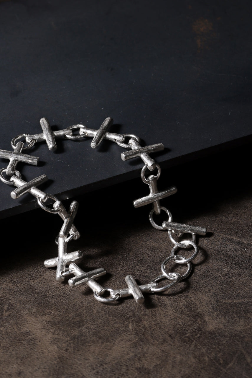 Load image into Gallery viewer, m.a+ cross multiple silver cross bracelet / AB+++ AG (SILVER)