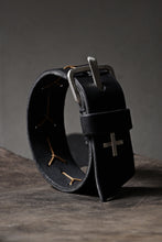 Load image into Gallery viewer, m.a+ cross stitched med wrist band / A-F8E1 GR 3,0 (BLACK)