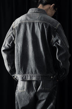 Load image into Gallery viewer, Y's for men x MASSES DENIM JACKET / HAND WASH 14.0oz BAUMWOLLE (BLACK)