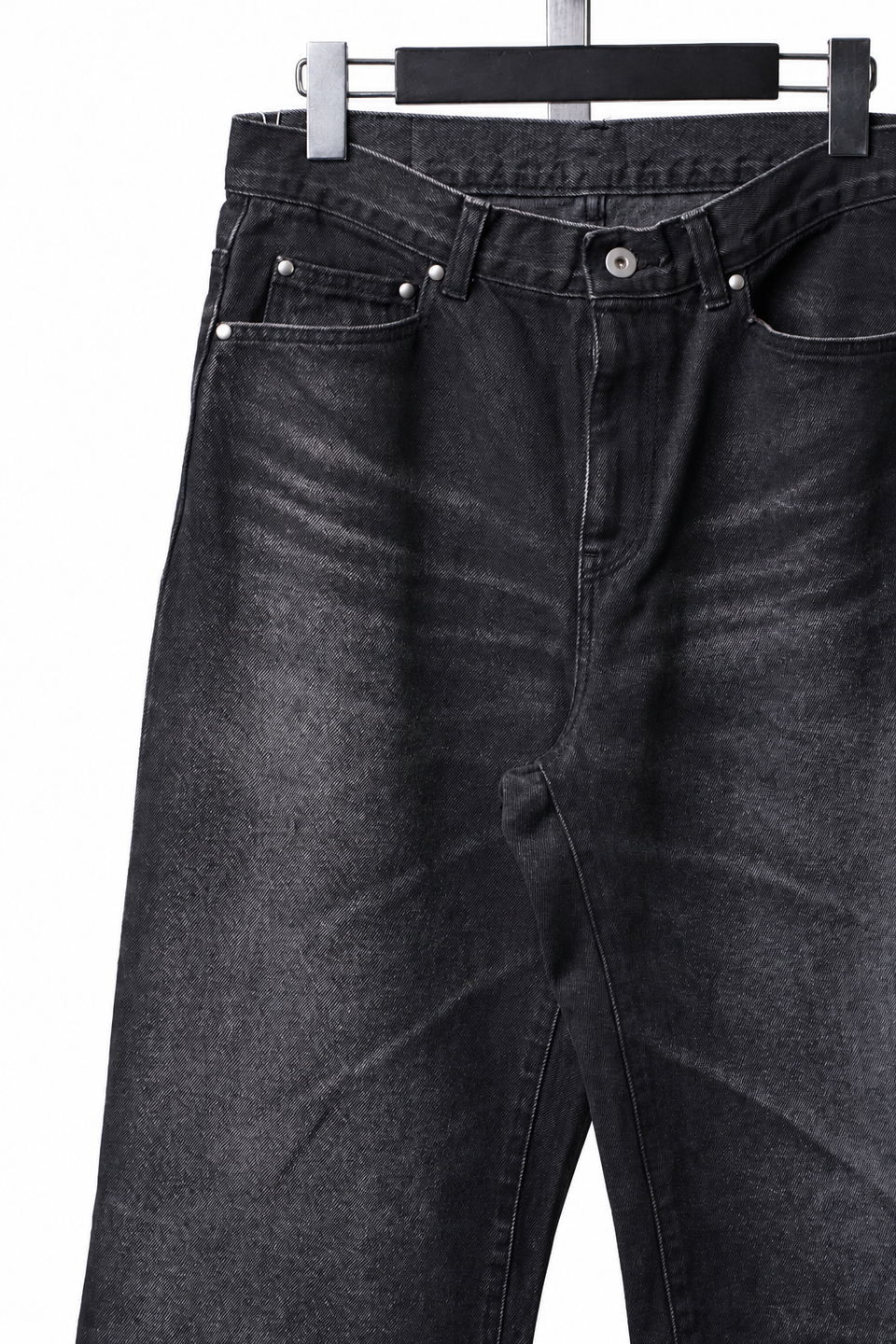 Load image into Gallery viewer, LITTLEBIG Flocked Denim Pants (BLACK)