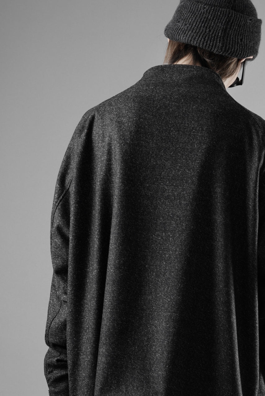 画像をギャラリービューアに読み込む, OPPOSE DUALITY CARDIGAN-JACKET / BISHU MIX WOOL (BLACK)
