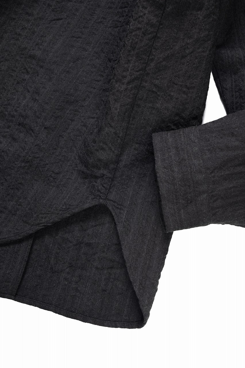 画像をギャラリービューアに読み込む, forme d&#39;expression Minimal Outer Shirt / B95F (Off Black)