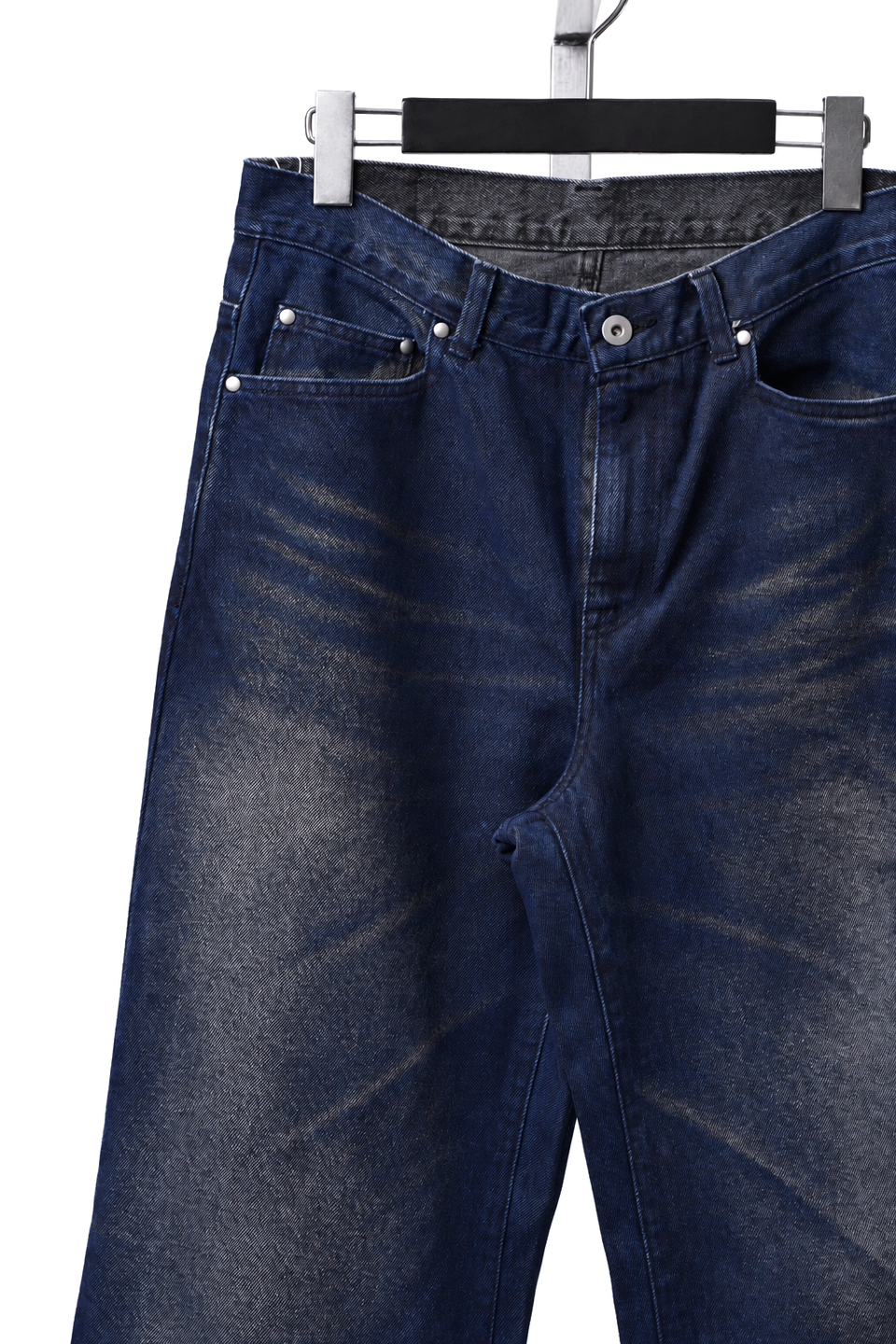 Load image into Gallery viewer, LITTLEBIG Flocked Denim Pants (BLUE)