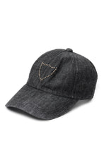 画像をギャラリービューアに読み込む, FULLCOUNT × HTC Black Denim Cap On Studs by Zip Stevenson (BLACK)