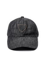 画像をギャラリービューアに読み込む, FULLCOUNT × HTC Black Denim Cap On Studs by Zip Stevenson (BLACK)