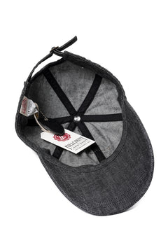 画像をギャラリービューアに読み込む, FULLCOUNT × HTC Black Denim Cap On Studs by Zip Stevenson (BLACK)