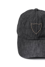 画像をギャラリービューアに読み込む, FULLCOUNT × HTC Black Denim Cap On Studs by Zip Stevenson (BLACK)