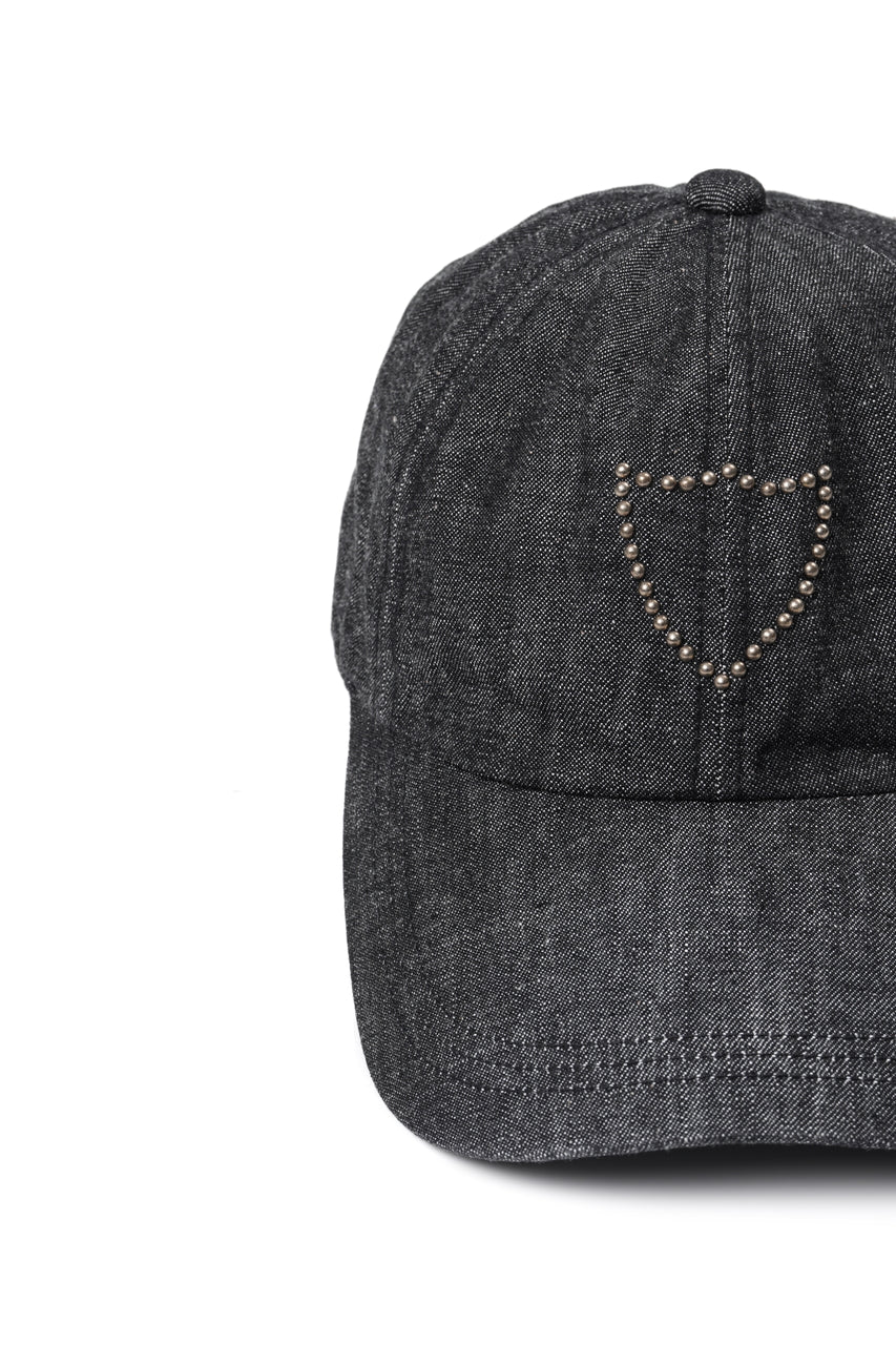 画像をギャラリービューアに読み込む, FULLCOUNT × HTC Black Denim Cap On Studs by Zip Stevenson (BLACK)