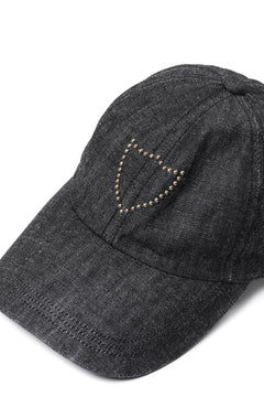 画像をギャラリービューアに読み込む, FULLCOUNT × HTC Black Denim Cap On Studs by Zip Stevenson (BLACK)