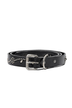 画像をギャラリービューアに読み込む, FULLCOUNT × HTC Flower Studs Belt by Zip Stevenson (BLACK)