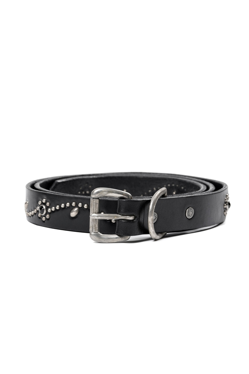 画像をギャラリービューアに読み込む, FULLCOUNT × HTC Flower Studs Belt by Zip Stevenson (BLACK)