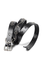 画像をギャラリービューアに読み込む, FULLCOUNT × HTC Flower Studs Belt by Zip Stevenson (BLACK)