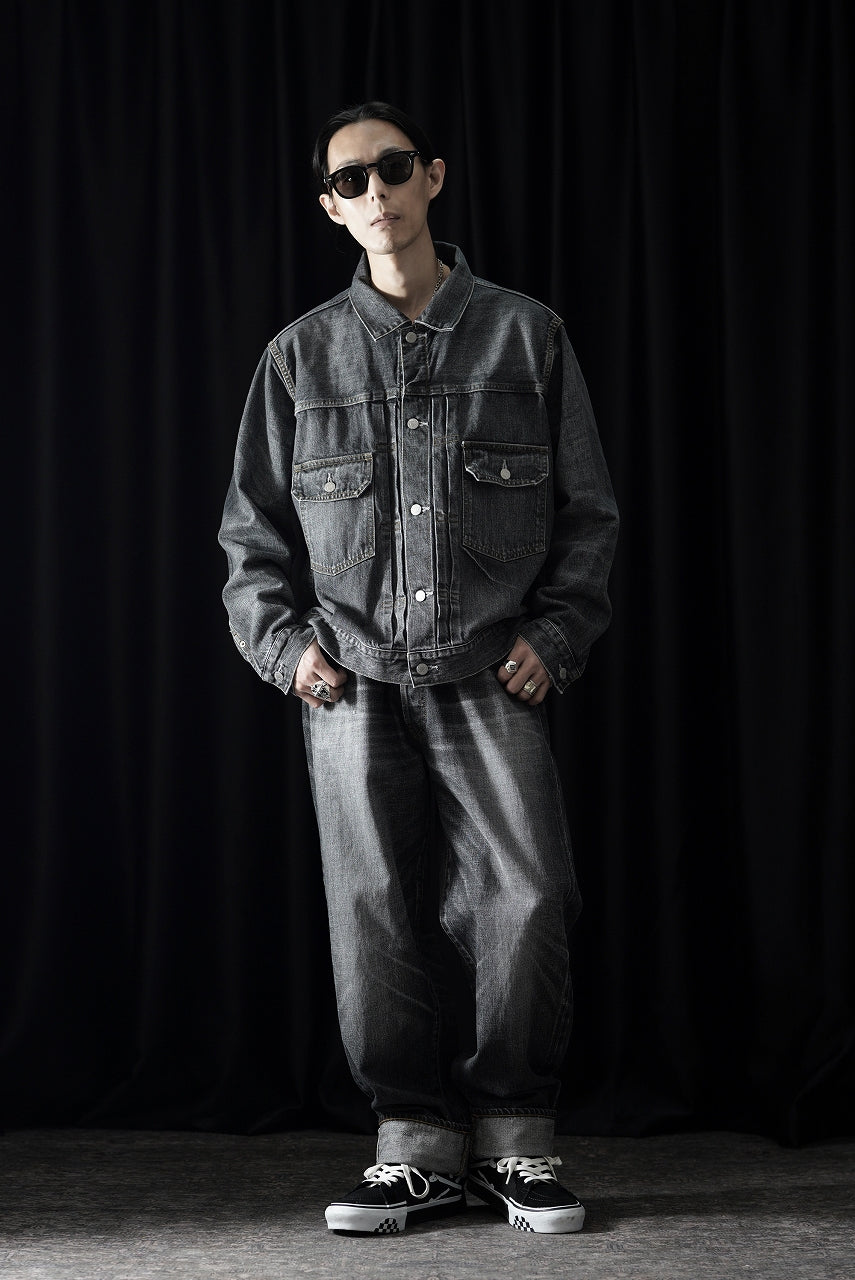 Load image into Gallery viewer, Y's for men x MASSES DENIM JACKET / HAND WASH 14.0oz BAUMWOLLE (BLACK)