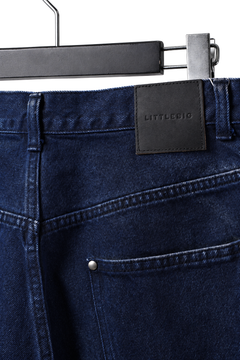 Load image into Gallery viewer, LITTLEBIG Flocked Denim Pants (BLUE)