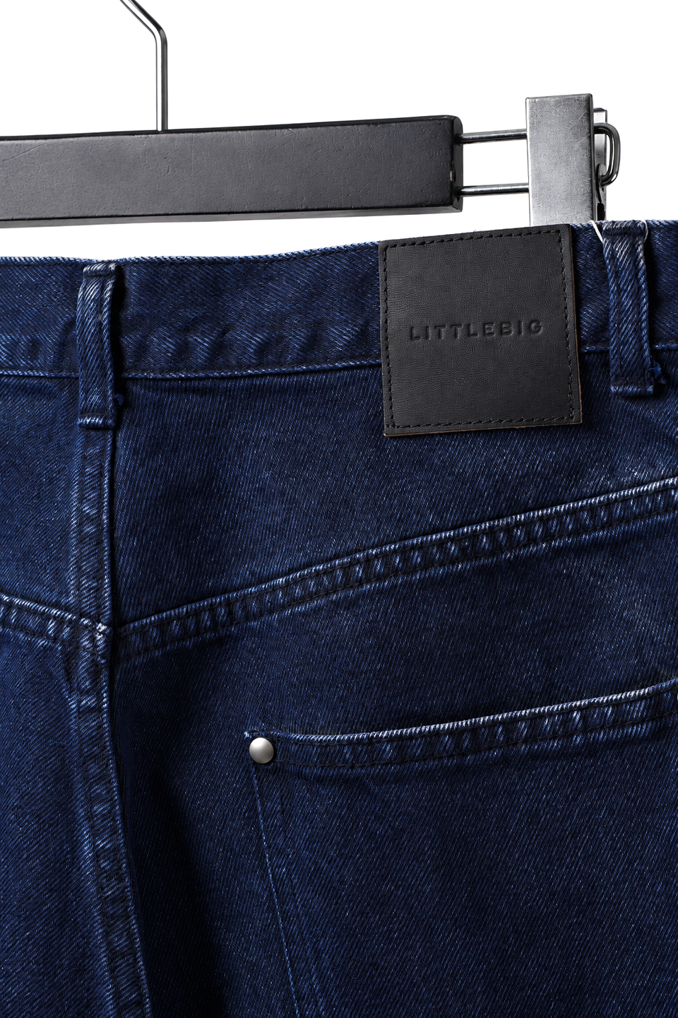 Load image into Gallery viewer, LITTLEBIG Flocked Denim Pants (BLUE)