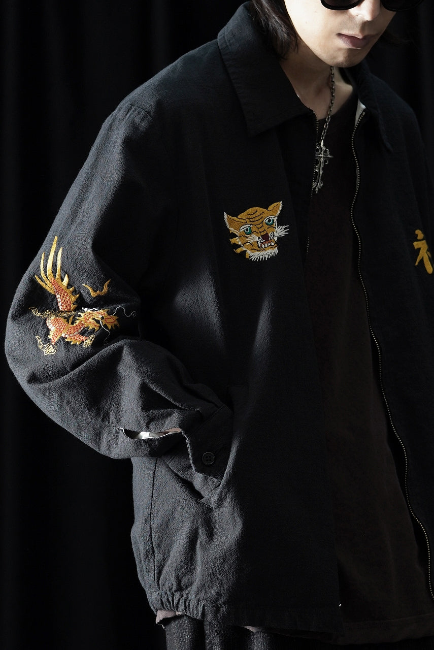 画像をギャラリービューアに読み込む, Y's for men x MASSES SOUVENIR BLOUSON / SLUB COTTON (BLACK)