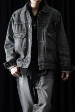 Load image into Gallery viewer, Y's for men x MASSES DENIM JACKET / HAND WASH 14.0oz BAUMWOLLE (BLACK)