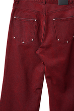 画像をギャラリービューアに読み込む, LITTLEBIG Flocked Denim Pants (RED)