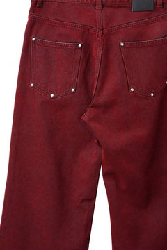 画像をギャラリービューアに読み込む, LITTLEBIG Flocked Denim Pants (RED)