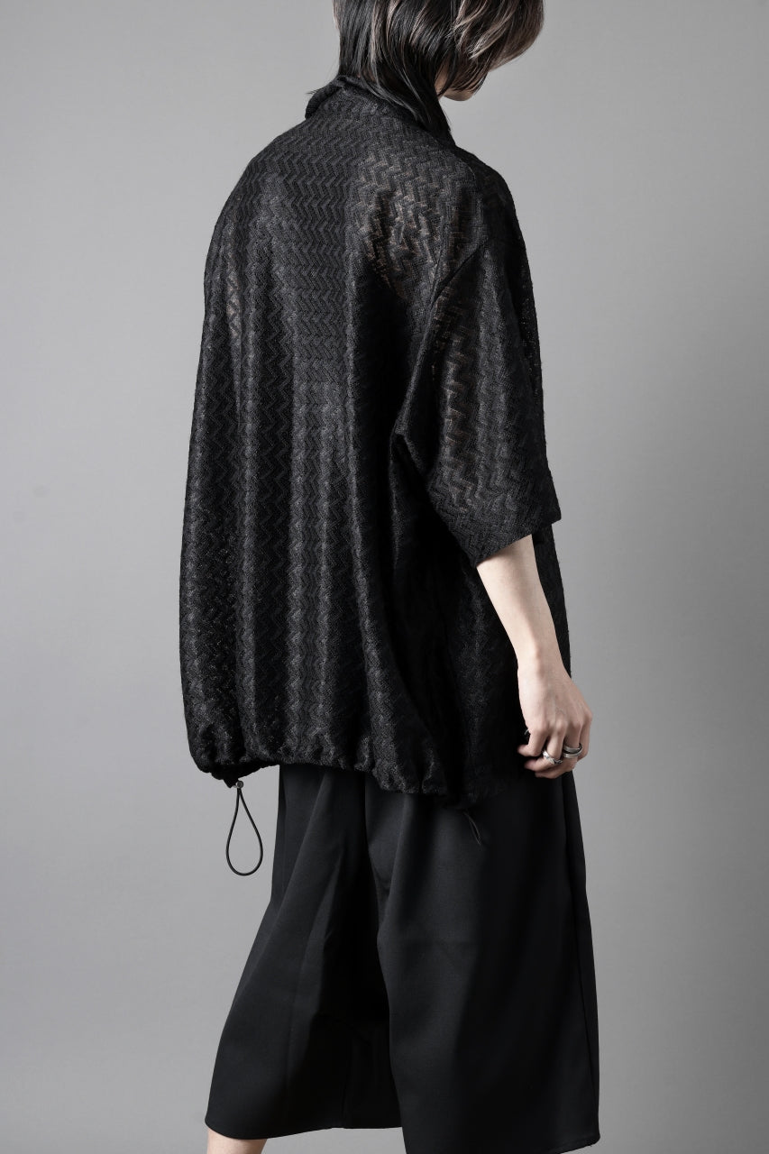 A.F ARTEFACT SNAPPED SQUEEZING SHIRT / SHADOW LACE (BLACK)