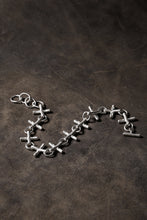 Load image into Gallery viewer, m.a+ cross multiple silver cross bracelet / AB+++ AG (SILVER)