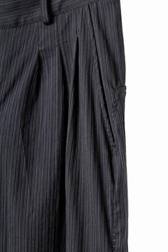 Load image into Gallery viewer, incarnation TUCK WAIST TROUSERS / STITCHED WASHER STRIPE (T91)