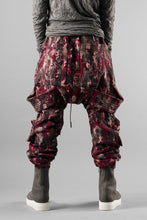 画像をギャラリービューアに読み込む, A.F ARTEFACT BELTED DETAIL JOGGER / JACQUARD ABSTRACT PATTERN (RED)